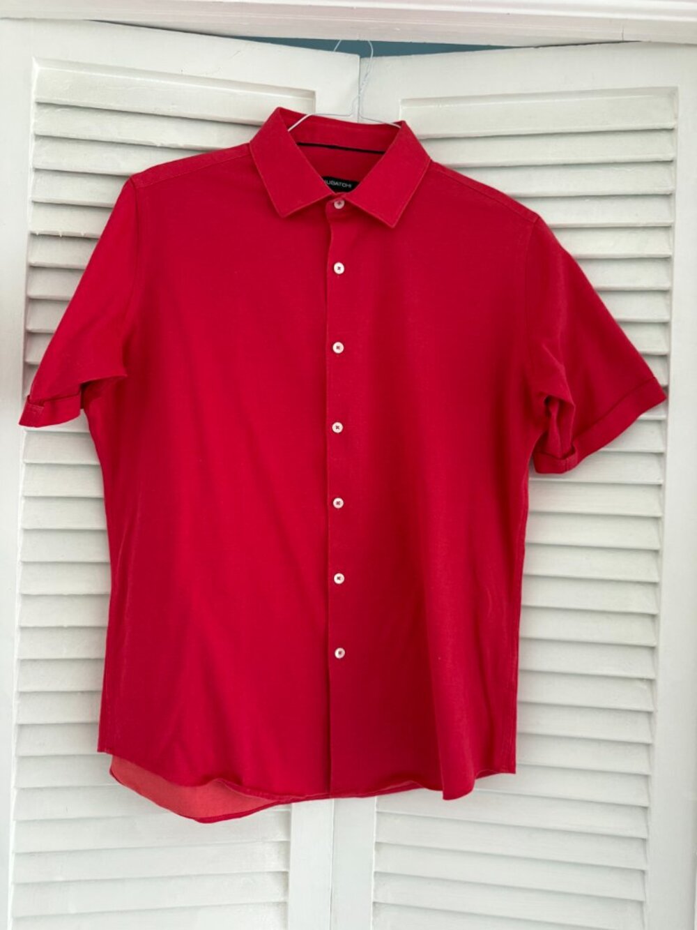 Men's Bugatchi short sleeve button front shirt